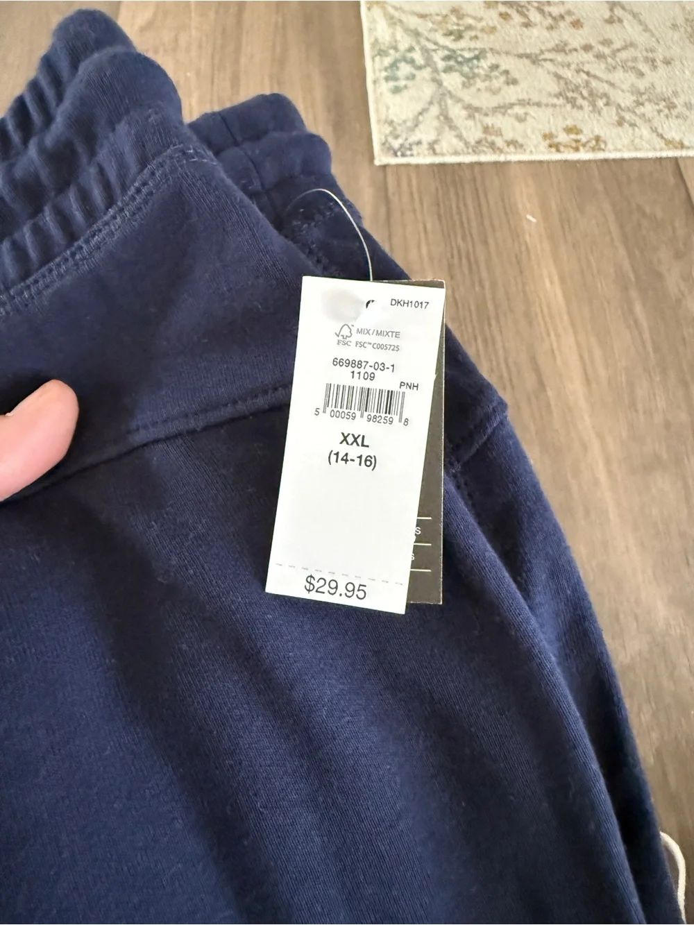 NWT-Gap Kids Navy Active Drawstring Shorts - size XXL